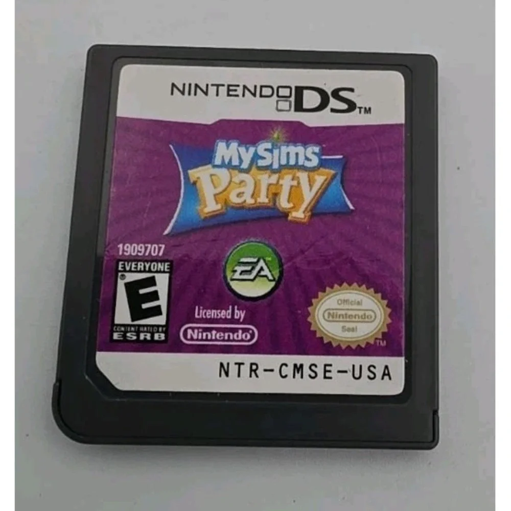 Nintendo DS MySims Party Game Cartridge NTR-CMSE-USA Tested EA Nintendo